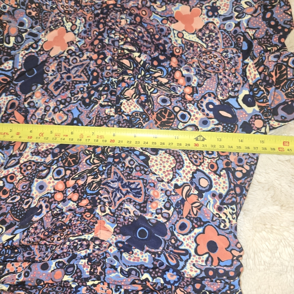 A.L.C. Nolan Dress Stretch Floral Ruched - Picture 5 of 8